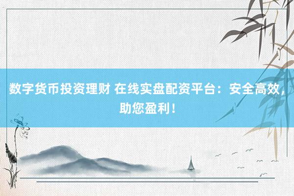 数字货币投资理财 在线实盘配资平台：安全高效，助您盈利！