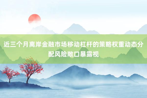近三个月离岸金融市场移动杠杆的策略权重动态分配风险敞口暴露视