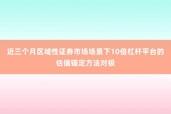 近三个月区域性证券市场场景下10倍杠杆平台的估值锚定方法对极