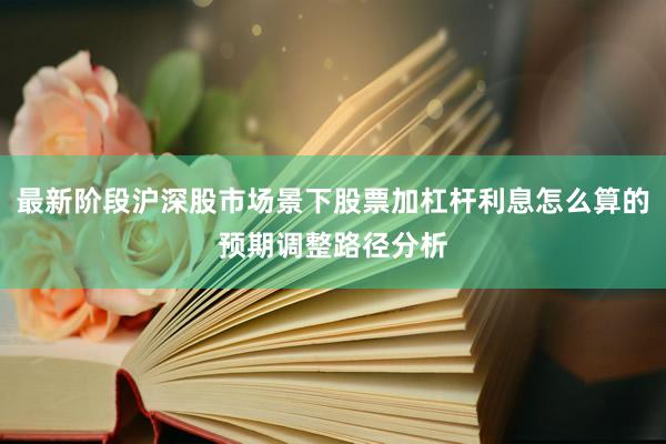 最新阶段沪深股市场景下股票加杠杆利息怎么算的预期调整路径分析